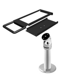 Sostegno pieno del metallo di bordi del telefono cellulare a 5.5 pollici, rotore ombrello tipo, base del diametro di 8cm