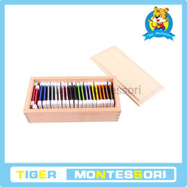 Materiali sensoriali di Montessori, giocattoli di legno, giocattoli educativi per le compresse di bambino-Colore (seconda scatola